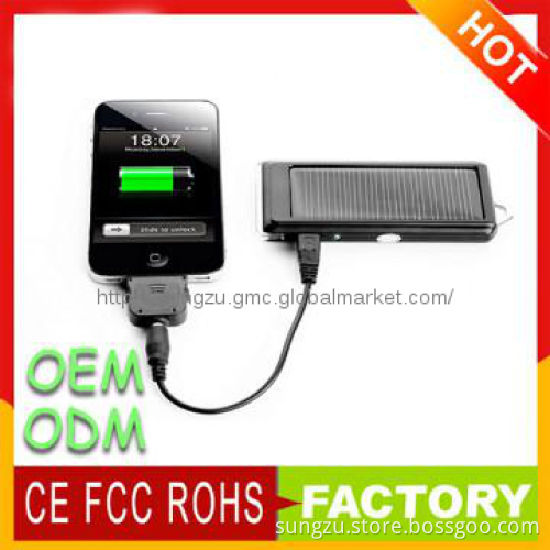 Bright led torch solar mobile power solution for iphone 5s/5c charger